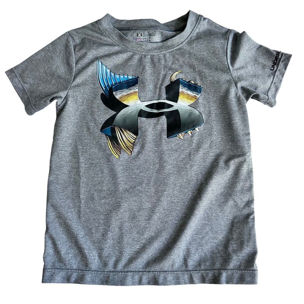 Under Armour Gray Logo Athletic Tee - Boys Size 3T